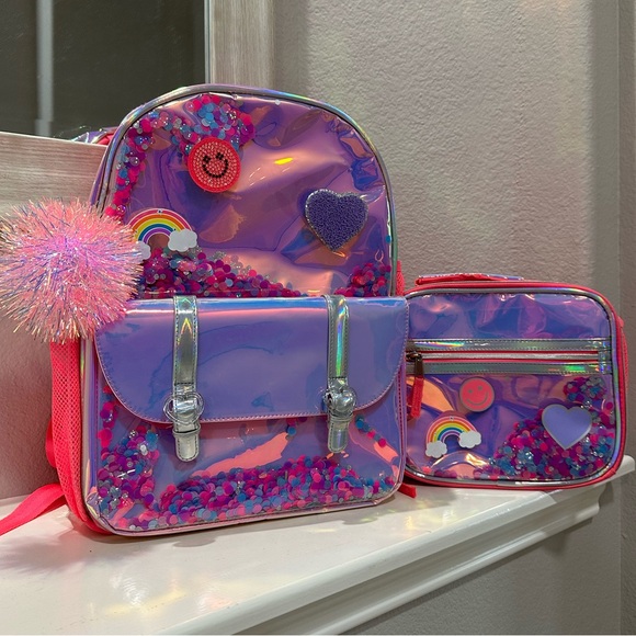 Children’s Place - Pink Confetti Backpack and Lunchbox Set - Picture 2 of 15